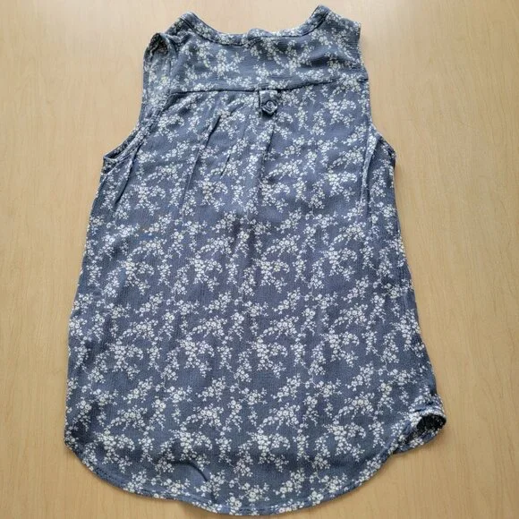 Market&Spruce Tank Floral Blue Medium - Picture 3 of 3